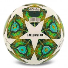 М"яч футбольний Ballonstar Premier №5 PU, білий-зелений, код: FB-5157_G