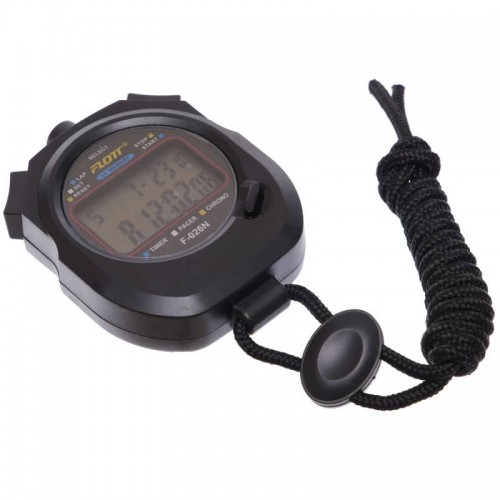 Секундомір PlayGame Flott 10 результатів пам"яті, чорний, код: F-026N-10-S52 Секундомір PlayGame Flott 10 результатів пам"яті, чорний, код: F-026N-10-S52