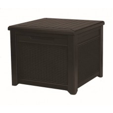 Стіл-скринька Keter Cube Rattan 208 л, коричневий, код: 7290106924840-TE