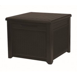 Стіл-скринька Keter Cube Rattan 208 л, коричневий, код: 7290106924840-TE