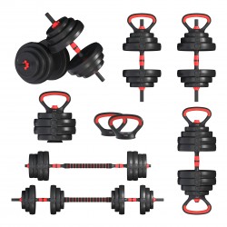 Гантелі з функцією штанги 6в1 Fit-On 38кг, код: 2030-0038