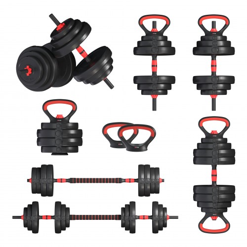 Гантелі з функцією штанги 6в1 Fit-On 38кг, код: 2030-0038