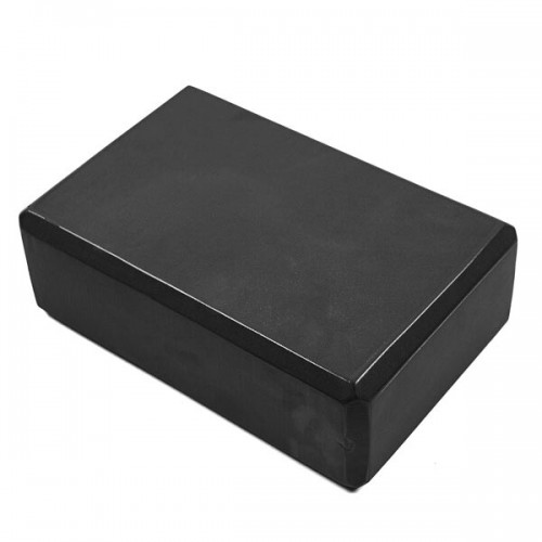 Йога блок FitGo 230х150х75 мм, чорний, код: 3158BK-WS