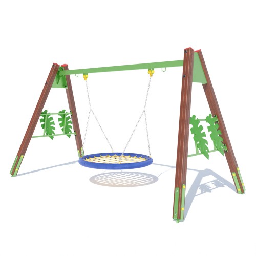 Дитяча гойдалка Miros “Гніздо лелеки” 3680х1750х2100 мм, код: DIO322 Дитяча гойдалка Miros “Гніздо лелеки” 3680х1750х2100 мм, код: DIO322