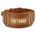 Пояс атлетичний шкіряний Fistrage S, ширина-15см, коричневий, код: VL-4342_S