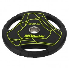 Диски поліуретанові MD Buddy 20кг, чорний, код: TA-9647-20-S52