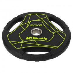 Диски поліуретанові MD Buddy 20кг, чорний, код: TA-9647-20-S52
