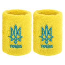 Напульсник спортивний махровий FitGo Україна 1шт, жовтий, код: BC-9273_Y