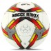 М"яч футбольний Soccermax №5, білий-червоний, код: FB-4194_R