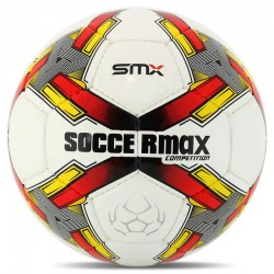 М"яч футбольний Soccermax №5, білий-червоний, код: FB-4194_R