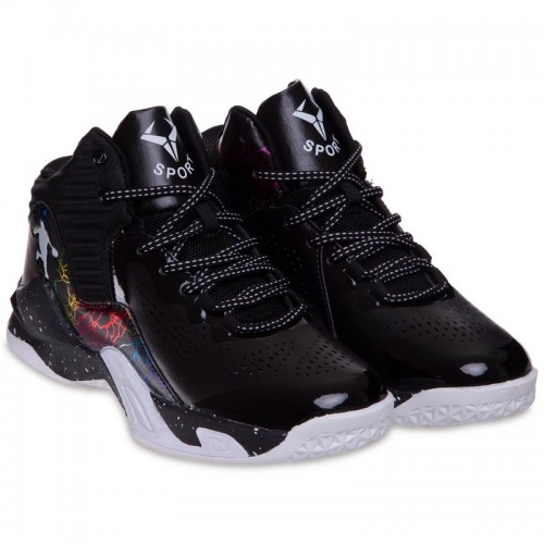 Кросівки для баскетболу Jdan розмір 43 (27,5см), чорний, код: OB-9903-1_43BK
