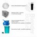 Шейкер спортивний BlenderBottle ProStak 22oz/650ml з 2-ма контейнерами Grey (Original), код: PS 22oz Grey