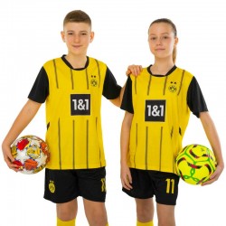 Форма футбольна дитяча PlayGame із символікою Borussia Dortmund домашня 2025, розмір 26, зріст 140-145, жовтий-чорний, код: CO-4652_26