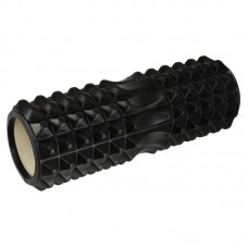 Ролер масажний циліндр (ролик мфр) FitGo Grid Spine Roller 330x130 мм, чорний, код: FI-5847_BK