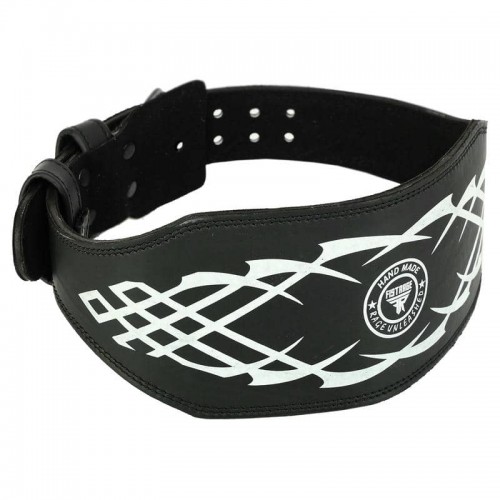 Пояс атлетичний шкіряний Fistrage S, ширина-15см, чорний-білий, код: VL-4353_S Пояс атлетичний шкіряний Fistrage S, ширина-15см, чорний-білий, код: VL-4353_S