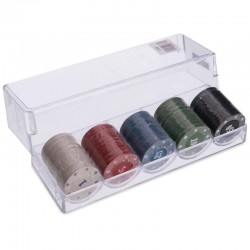 Фішки для покеру у пластиковому боксі PlayGame 100 фішок, код: IG-6892-S52 Фішки для покеру у пластиковому боксі PlayGame 100 фішок, код: IG-6892-S52