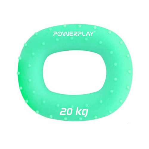 Еспандер кистьовий силіконовий PowerPlay Hand Grip Medium 20 кг, зелений, код: PP_4337_Green_20kg