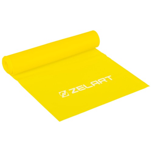 Стрічка еластична для фітнесу та йоги Zelart 1800х150х0,3 мм, жовтий, код: FI-5365-1
