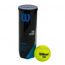 Мяч для большого тенниса Wilson Tour Premier All Court салатовый, 3шт, код: WRT109400-S52