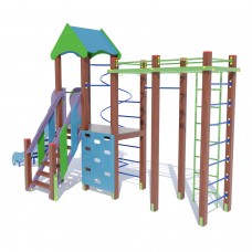Дитячий ігровий комплекс Miros "Єнот" висота гірки 1200 мм, код: DIO712