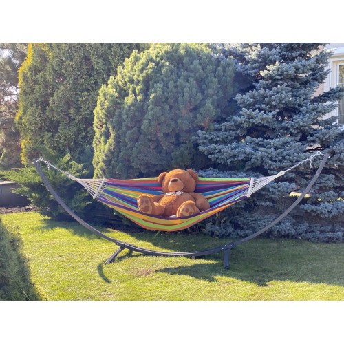 Двомісний гамак з планкою WCG Summer XXL 20000х15000 мм, веселка, код: H-17H-2-IF