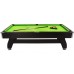 Більярдний стіл Thunder 7FT 2140х1220х810 мм, зелений-чорний, код: BOLD-BLACK-7FT-IN