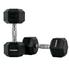 Гантель шестигранна Thunder 12,5 кг, код: HEXAGONAL-DUMBBELLS-12,5K-IN