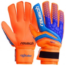 Рукавички воротарські із захистом пальців Reusch, розмір 9, помаранчевий-синій, код: FB-915_9ORBL