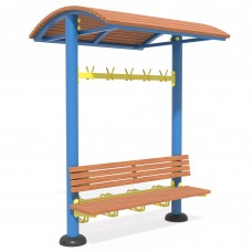 Лава з навісом та велопарковкою InterAtletika SE130, код: SE130-SM Лава з навісом та велопарковкою InterAtletika SE130, код: SE130-SM