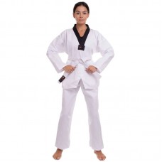 Кімоно для тхеквондо (добок) Matsa, розмір 2 (зріст 150), білий-чорний, код: MA-5467_2W Кімоно для тхеквондо (добок) Matsa, розмір 2 (зріст 150), білий-чорний, код: MA-5467_2W