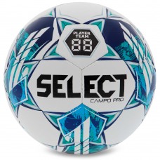 М"яч футбольний Select Campo Pro V23 №4, білий-зелений, код: CAMPO-PRO-4WGR