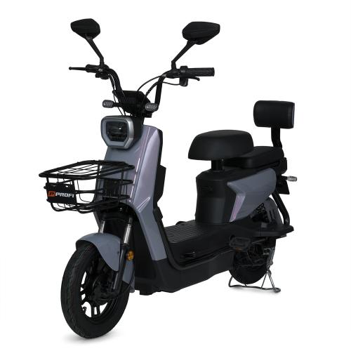 Електроскутер Profi Suwa 350W з кошиком, сірий, код: 6903317779413