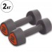 Гантелі цільні з поліуретановим покриттям Record 2х2кг, сірий-помаранчевий, код: TA-0930-2-S52 Гантелі цільні з поліуретановим покриттям Record 2х2кг, сірий-помаранчевий, код: TA-0930-2-S52