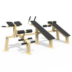 Гіперекстензія-Прес-Прес зворотній InterAtletika , код: KF816.3-123-S-SM