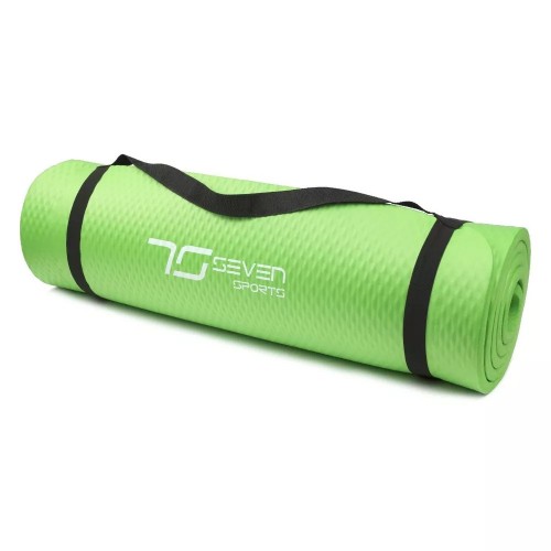Килимок для йоги та фітнесу 7Sports NBR Yoga Mat+ 180х60х1.5 см, зелений, код: MTS-3 GREEN