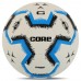 М"яч футбольний Core Prof №5 PU, білий-синій, код: FB-4147