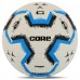 М"яч футбольний Core Prof №5 PU, білий-синій, код: FB-4147