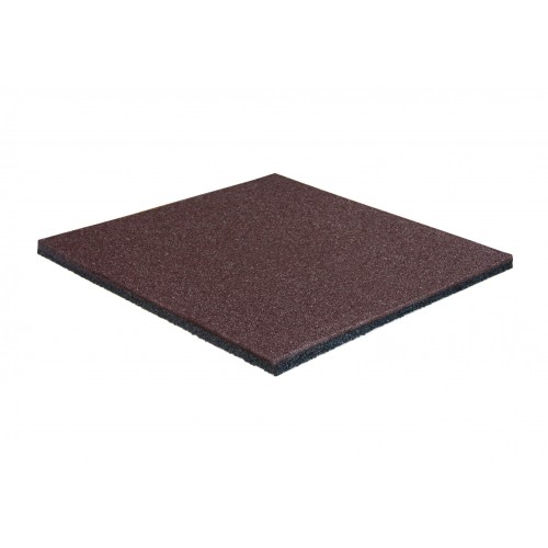 Гумова плитка EcoGuma Standart 20 мм (коричневий) код: EG20BR