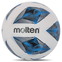 М"яч футбольний Molten FIFA Quality Pro №5 PU, білий-синій, код: F5A3555-K-S52