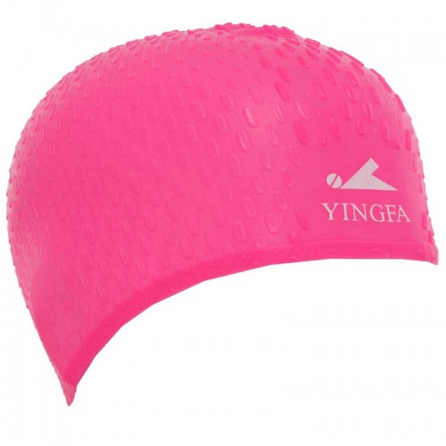 Шапочка для плавання на довгі коси Yingfa, рожевий, код: C0061_P