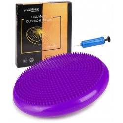 Балансувальна подушка-диск Cornix 33 см (сенсомоторна) масажна Violet, код: XR-0056
