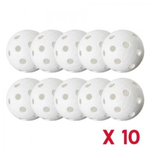 Флорбольний м"яч Unihoc Crater (комплект 10 шт.), код: 05631-IN Флорбольний м"яч Unihoc Crater (комплект 10 шт.), код: 05631-IN