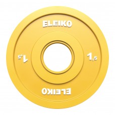 Диск олімпійський обгумований Eleiko IWF FG 1,5 кг, жовтий, код: 121-0015F-IA