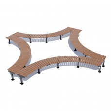 Лавка паркова Miros “Гармонія” 4590х4590х450 мм, код: DIO970.3 Лавка паркова Miros “Гармонія” 4590х4590х450 мм, код: DIO970.3