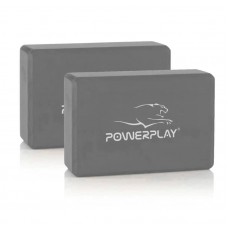 Блок для йоги PowerPlay Yoga Brick EVA сірий, 2шт, код: PP_4006_Grey_2in Блок для йоги PowerPlay Yoga Brick EVA сірий, 2шт, код: PP_4006_Grey_2in