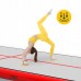 Мат гімнастичний надувний 4Fizjo Air Track Mat 6000x2000x200 мм, білий-червоний, код: P-5907739312044