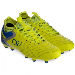 Бутси футбольні Owaxx CR7 розмір 44 (27,5см), лимонний-синій, код: 20505-3_44YBL