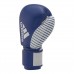 Рукавички для боксу та кікбоксингу Adidas з ліцензією Wako, 10oz, синій-білий, код: 15581-877