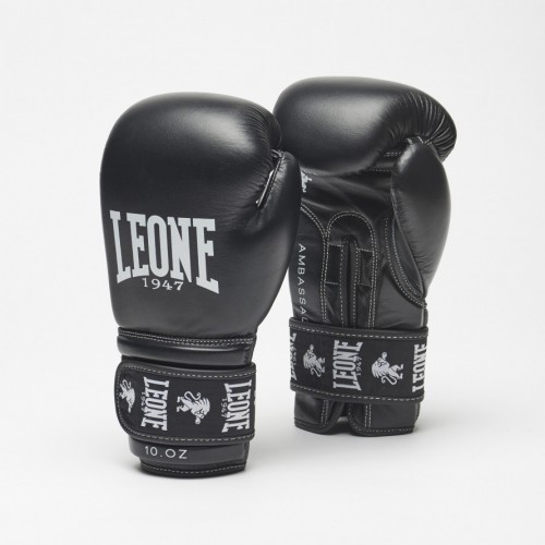 Рукавички боксерські Leone Ambassador Black 12 ун., код: 500190_12