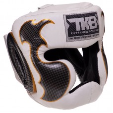 Шолом боксерський з повним захистом шкіряна Top King Empower M білий-срібний, код: TKHGEM-01_MWS-S52